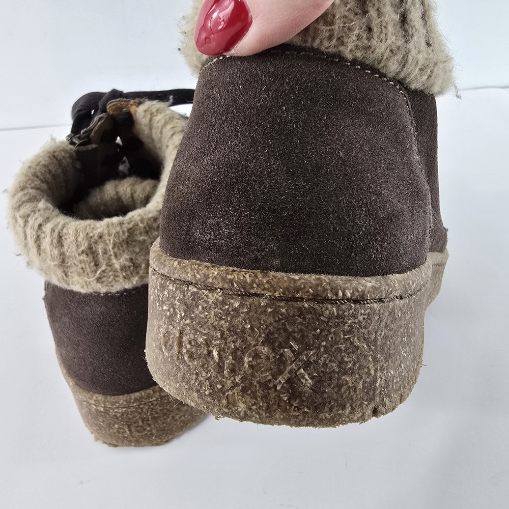 Aetrex Bonnie Arch Support Suede Ankle Sneaker Lace Up Boot Booties Size 8.5 - Picture 9 of 13